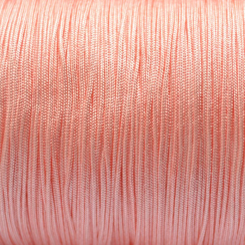 Nylon koord roze peach 0,8mm - 6 meter-Kraaltjes van Renate
