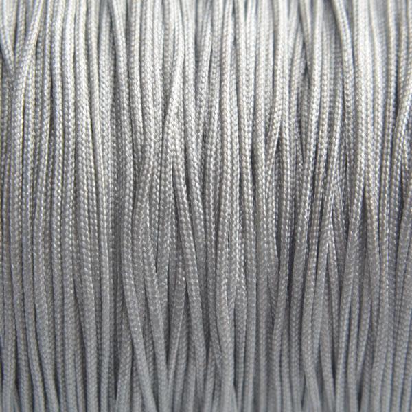 Nylon koord zilver grijs 0.8mm - 6 meter-Kraaltjes van Renate