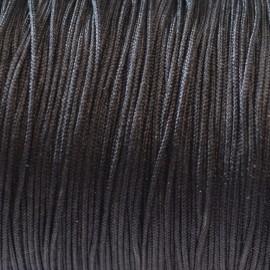 Nylon koord zwart 0.8mm - 6 meter-Kraaltjes van Renate