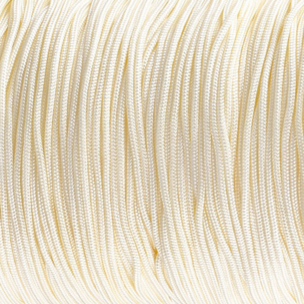 Nylon rattail koord Creme Wit 1.5mm - per 4 meter-koord-Kraaltjes van Renate