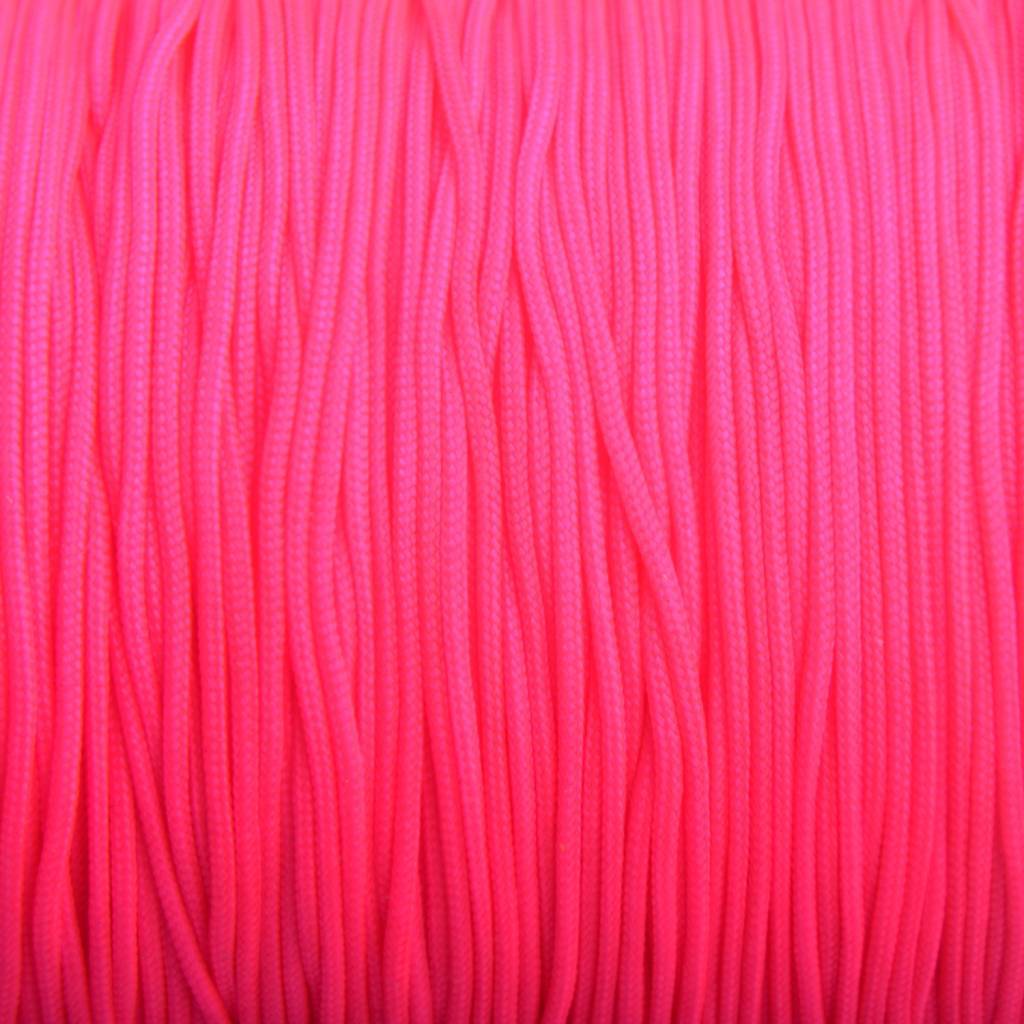 Nylon rattail koord Fluor roze 0.8mm - 6 meter-Kraaltjes van Renate