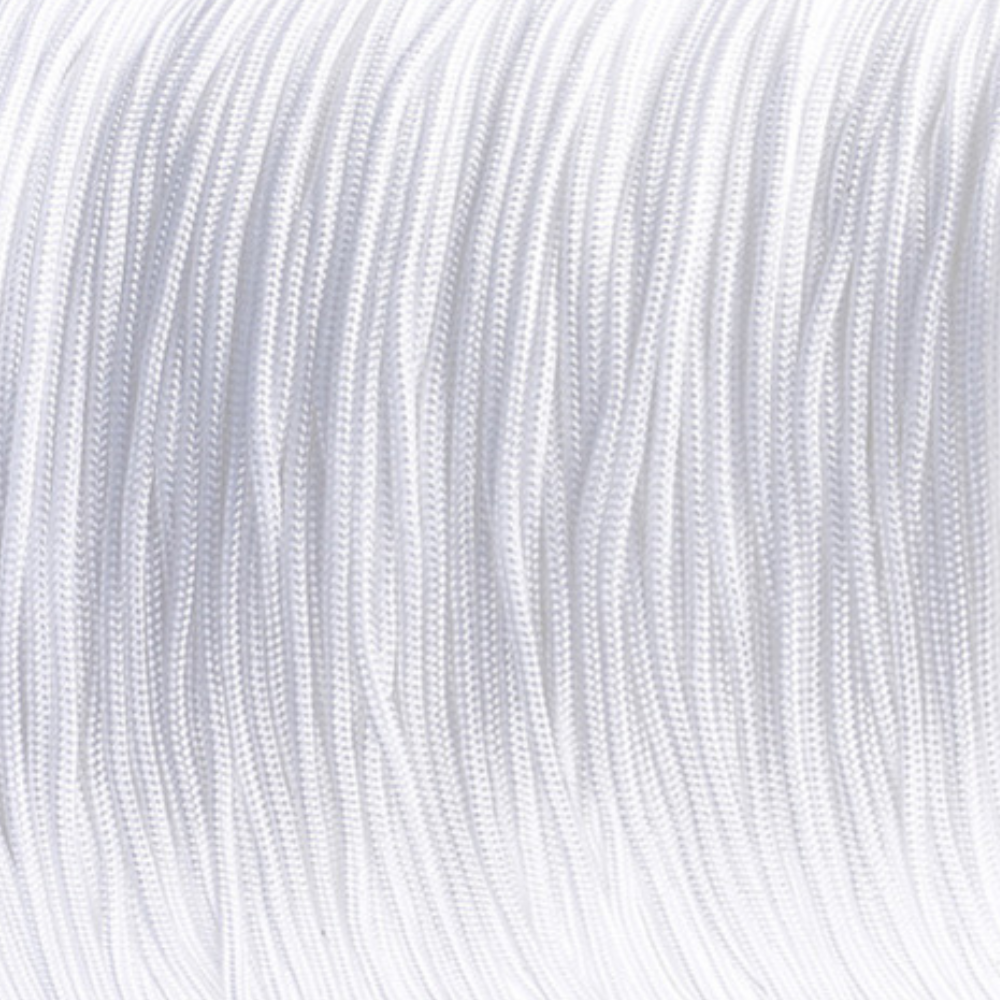 Nylon rattail koord Wit 1.5mm - per 4 meter-koord-Kraaltjes van Renate