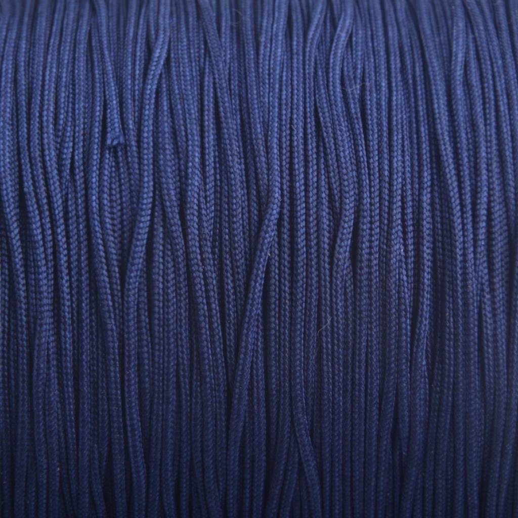 Nylon rattail koord donker blauw 0.5mm - 6 meter-Kraaltjes van Renate