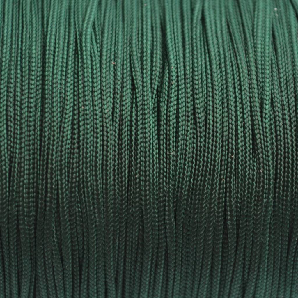 Nylon rattail koord donker groen 0.5mm - 6 meter-Kraaltjes van Renate