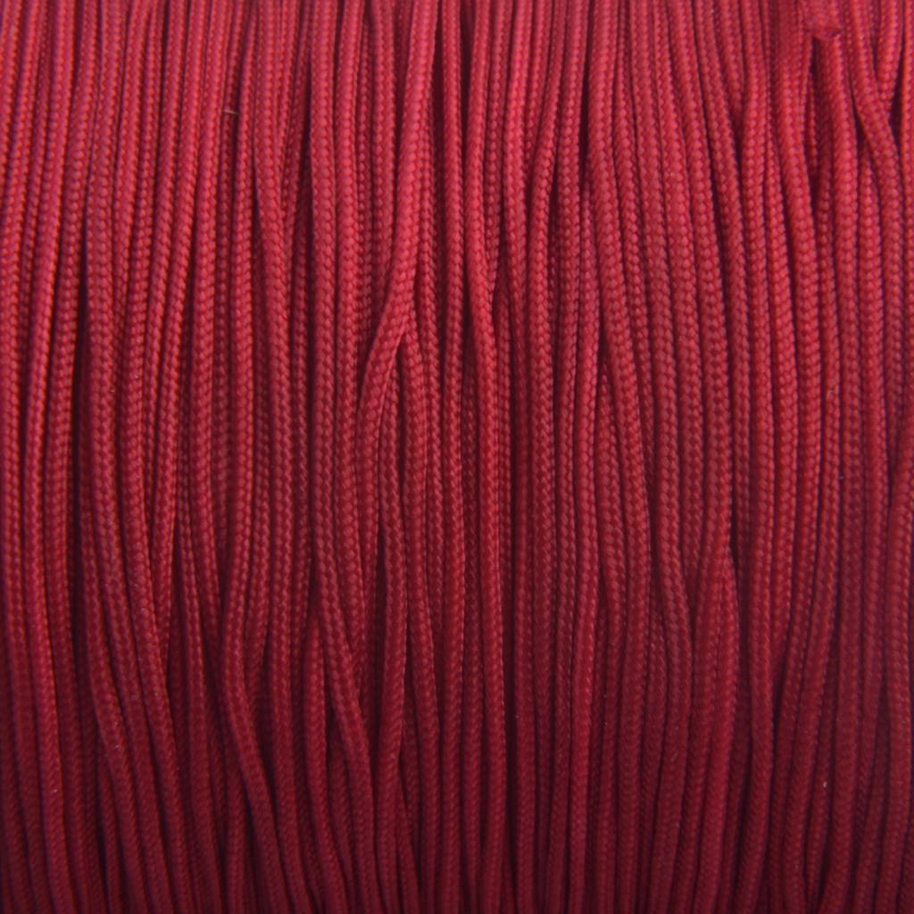 Nylon rattail koord donker rood 0.8mm - 6 meter-Kraaltjes van Renate
