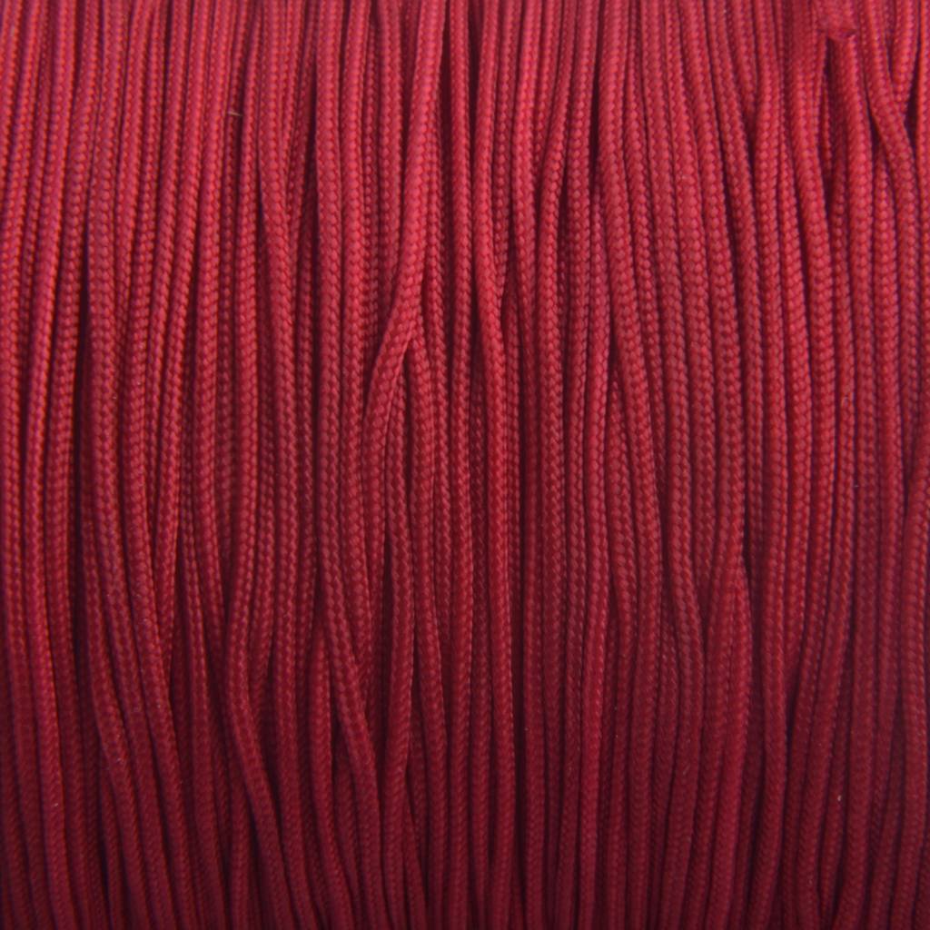 Nylon rattail koord donker rood 0.8mm - 6 meter-Kraaltjes van Renate