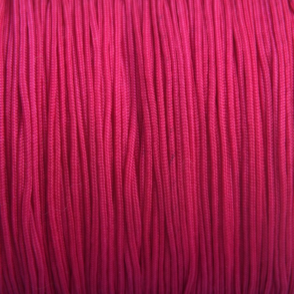 Nylon rattail koord fuchsia roze 0.5mm - 6 meter-Kraaltjes van Renate