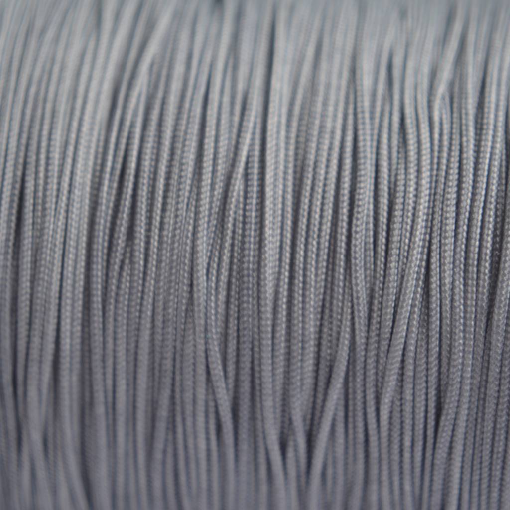 Nylon rattail koord grijs 0.8mm - 6m-Kraaltjes van Renate