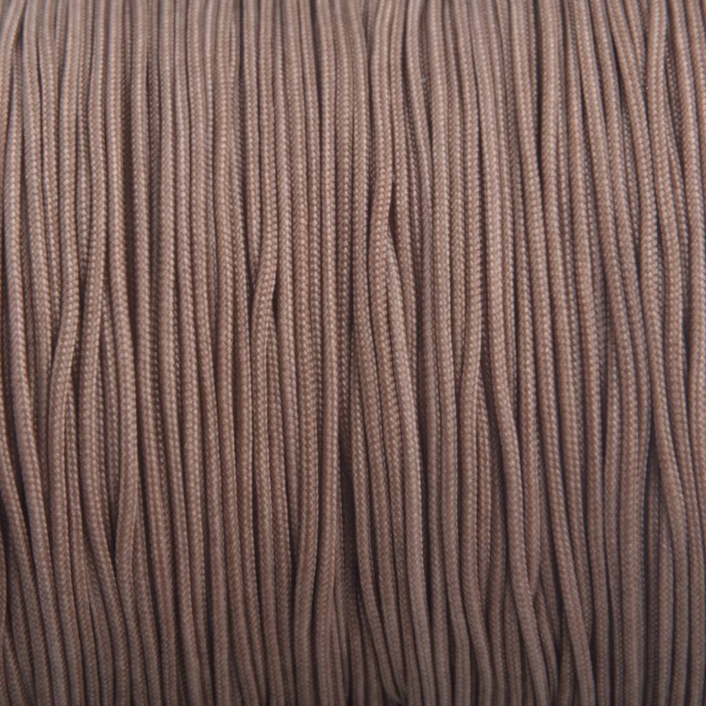 Nylon rattail koord grijs bruin 0.8mm - 6 meter-Kraaltjes van Renate