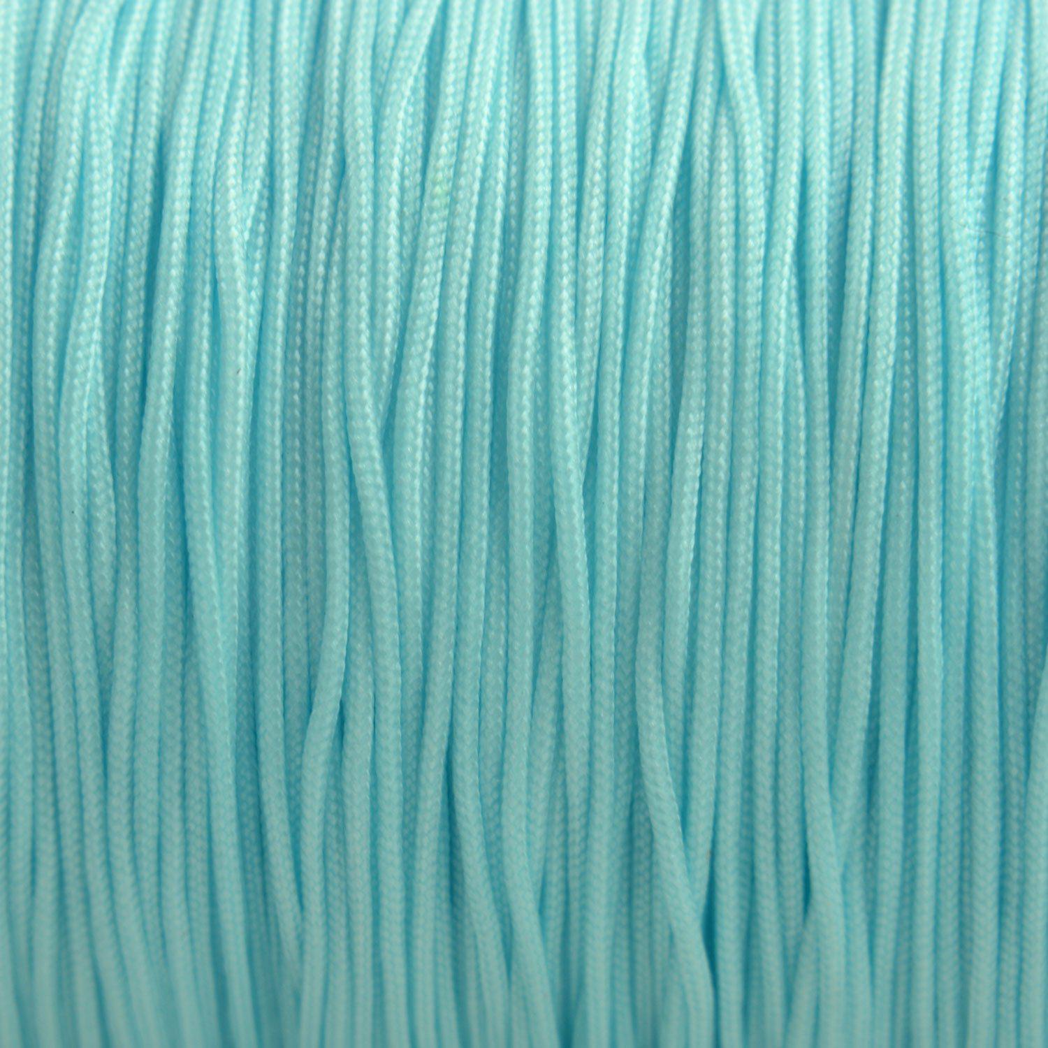Nylon rattail koord licht aqua 0.5mm - 6 meter-Kraaltjes van Renate