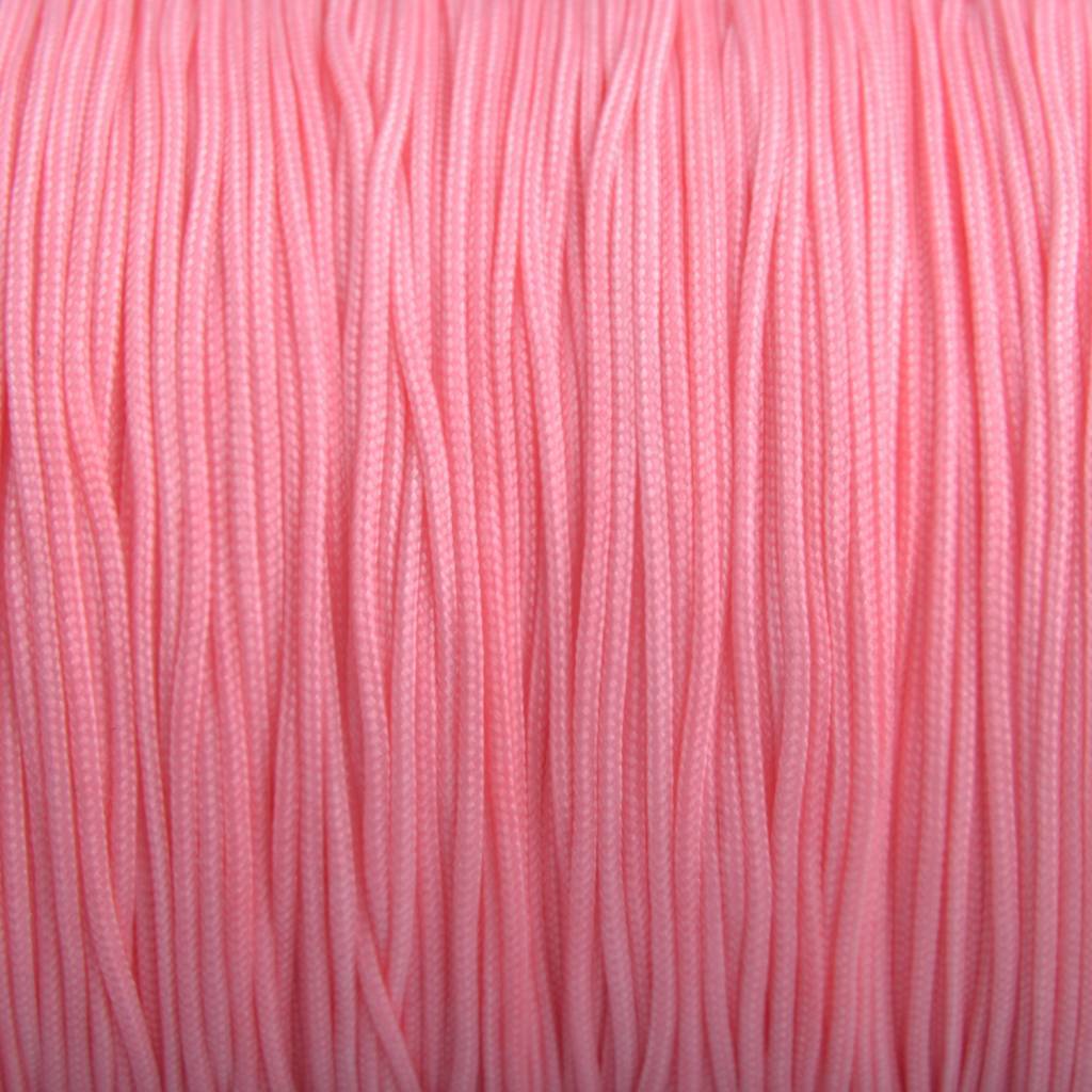 Nylon rattail koord licht roze peach 0.5mm - 6 meter-Kraaltjes van Renate