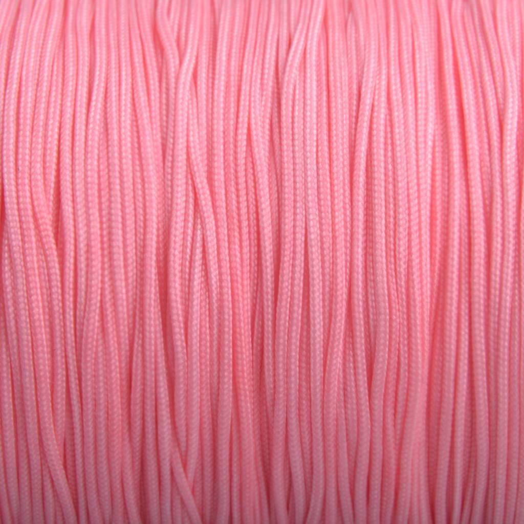 Nylon rattail koord licht roze peach 0.5mm - 6 meter-Kraaltjes van Renate