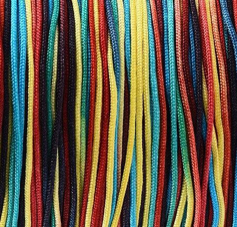 Nylon rattail koord multicolor rainbow 0.8mm - 5 meter-koord-Kraaltjes van Renate