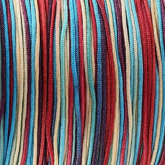 Nylon rattail koord multicolor summer 0.8mm - 5 meter-koord-Kraaltjes van Renate