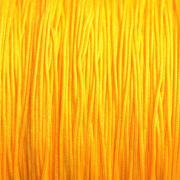Nylon rattail koord oranje geel 0.5mm - 6 meter-Kraaltjes van Renate