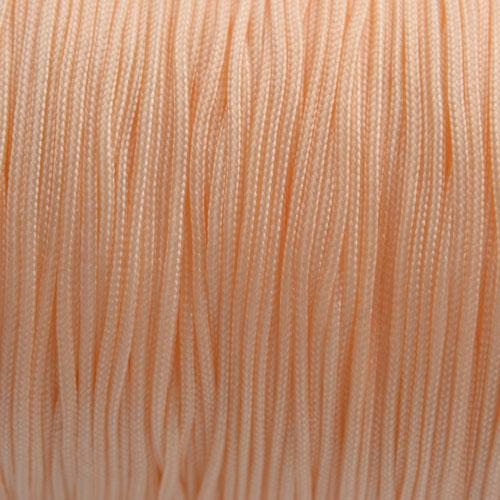 Nylon rattail koord oranje roze 0.8mm - 6 meter-Kraaltjes van Renate