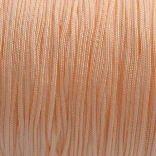 Nylon rattail koord oranje roze 0.8mm - 6 meter-Kraaltjes van Renate