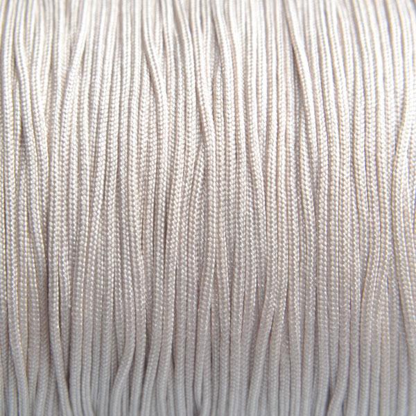 Nylon rattail koord silver beige grey 0.8mm - 6 meter-Kraaltjes van Renate