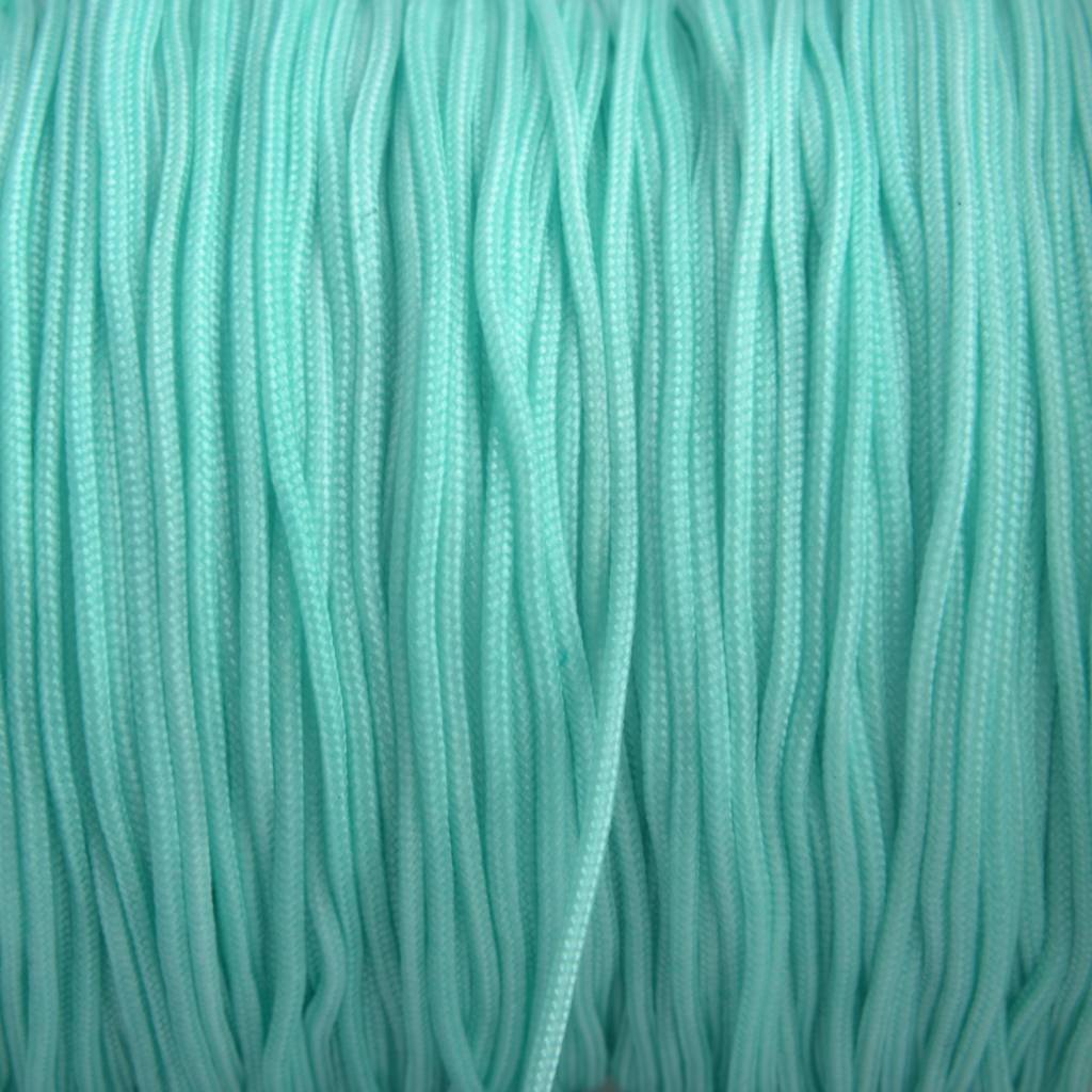 Nylon rattail koord turquoise 0.8mm - 6 meter-Kraaltjes van Renate