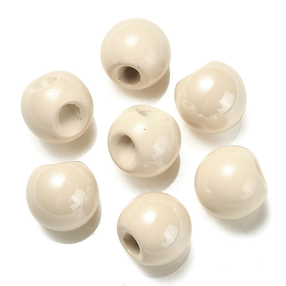 Acryl Kralen Beige 19mm - per stuk