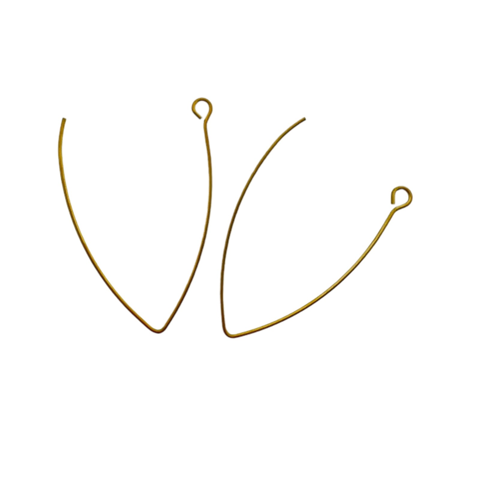 Oorbellen haken goud RVS 41mm - per paar-onderdelen-Kraaltjes van Renate