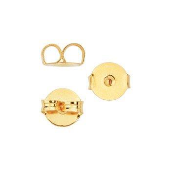 Oorbelstoppers DQ 24k goud 8.7mm - per stuk-Bedels-Kraaltjes van Renate