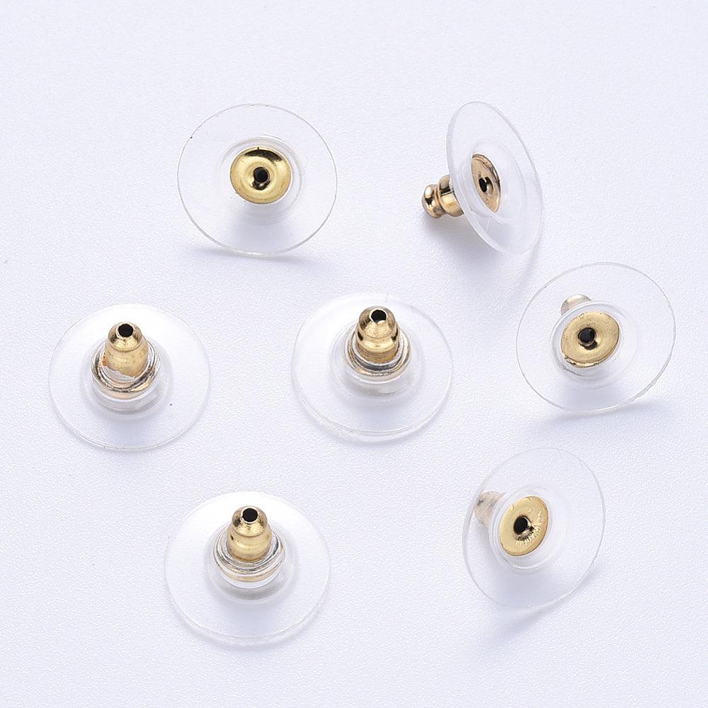 Oordopjes RVS Goud 12mm - 6 stuks (kopie)-Onderdelen-Kraaltjes van Renate