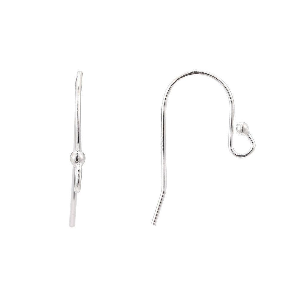 Oorhaken 925 Sterling Zilver 21mm - per paar-Onderdelen-Kraaltjes van Renate