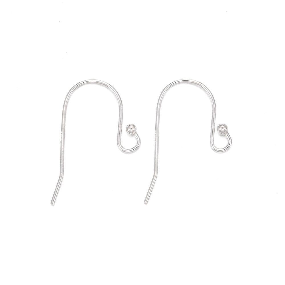 Oorhaken 925 Sterling Zilver 21mm - per paar-Onderdelen-Kraaltjes van Renate