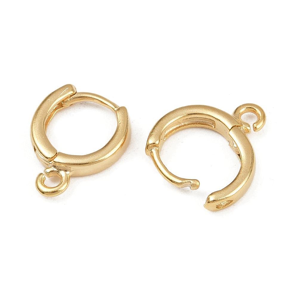Oorhaken RVS Goud 12mm - per paar (kopie)-Onderdelen-Kraaltjes van Renate