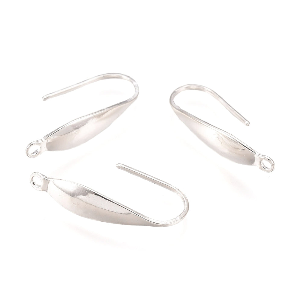 Oorhaken RVS Zilver 20mm - per paar
