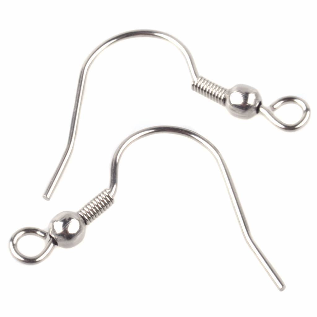 Oorhanger RVS 20x19mm - 10 paar-Kraaltjes van Renate