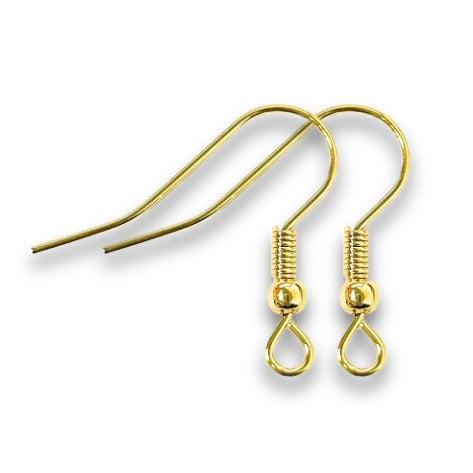 Oorhangers Goud RVS 17x19mm - 1 paar-onderdelen-Kraaltjes van Renate