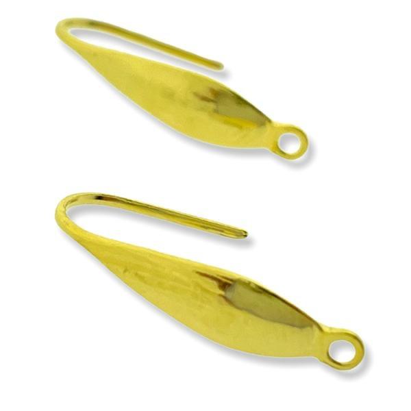 Oorhangers goud stainless steel 20x4.5mm - 1 paar-Kraaltjes van Renate