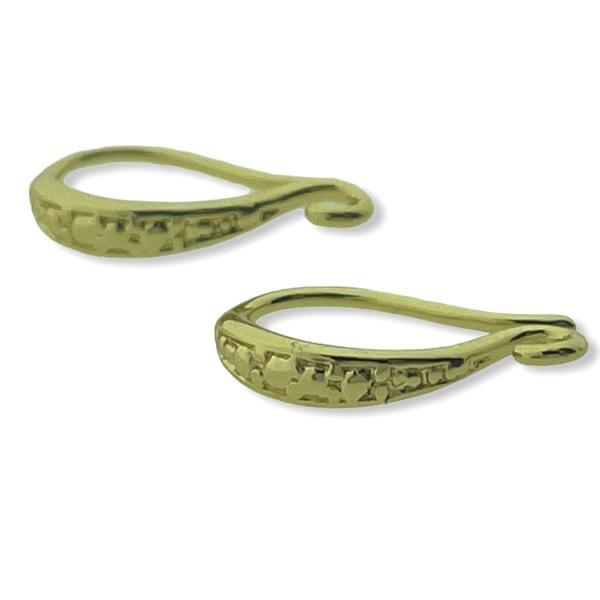 Oorhangers motief goud 15x9.5mm - 1 paar-Kraaltjes van Renate