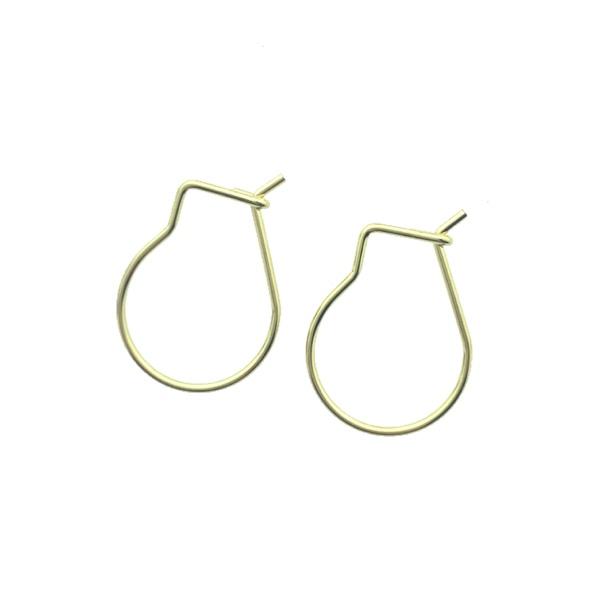 Oorringen RVS Goud 18x0,8mm - 1 paar-Kraaltjes van Renate