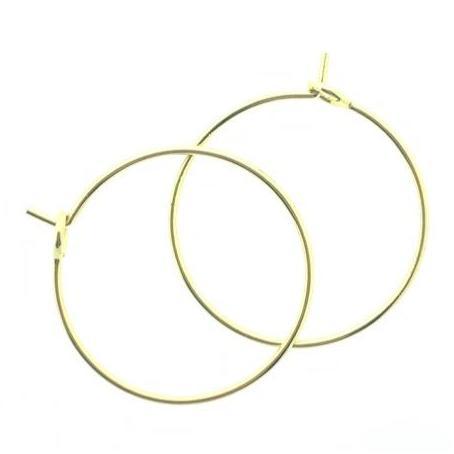 Oorringen rond Goud 20x0,8mm - 3 paar-Kraaltjes van Renate