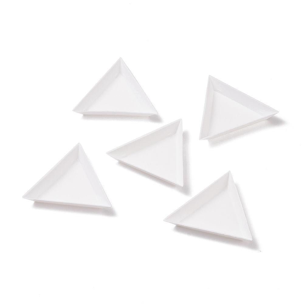 Opbergbakje Triangle Wit 7cm - 3 stuks-Gereedschap-Kraaltjes van Renate
