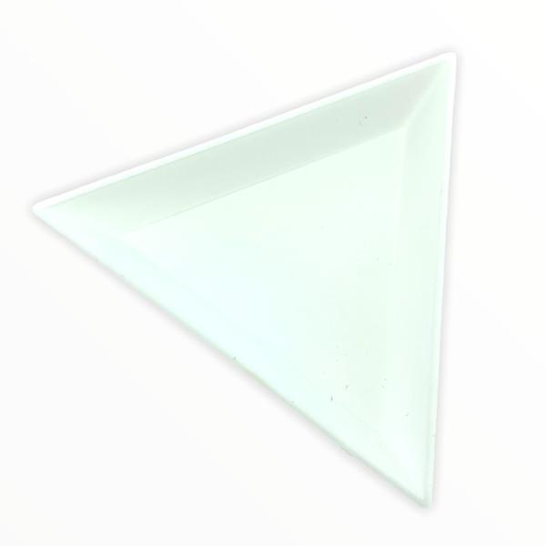 Opbergbakje triangle wit - 3 stuks-Kraaltjes van Renate
