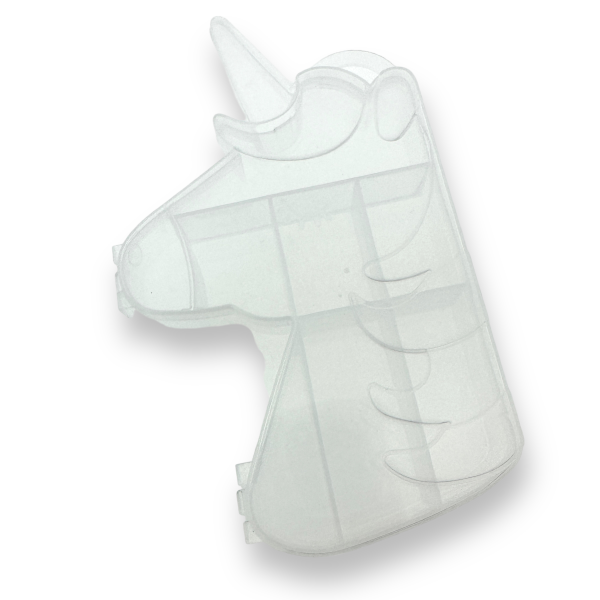 Opbergdoos Eenhoorn 8 vakjes maat: 16x10cm-opbergdoos-Kraaltjes van Renate