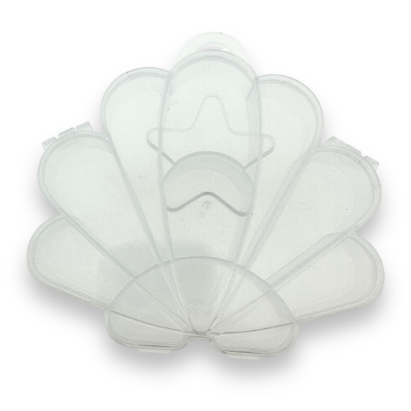 Opbergdoos Schelp 9 vakjes maat: 13x13cm-opbergdoos-Kraaltjes van Renate