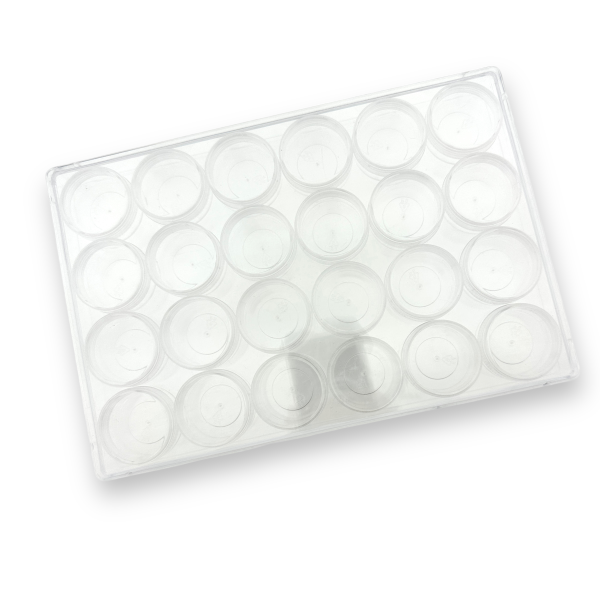 Opbergdoosje 24 ronde schroef doosjes maat:24x16cm-opbergdoos-Kraaltjes van Renate