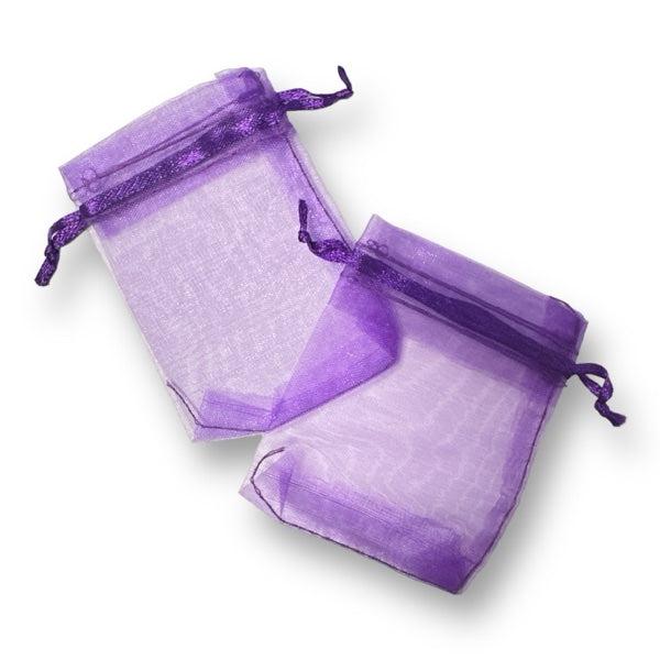Organza paars 7x9cm - 5 stuks-Inpakken-Kraaltjes van Renate