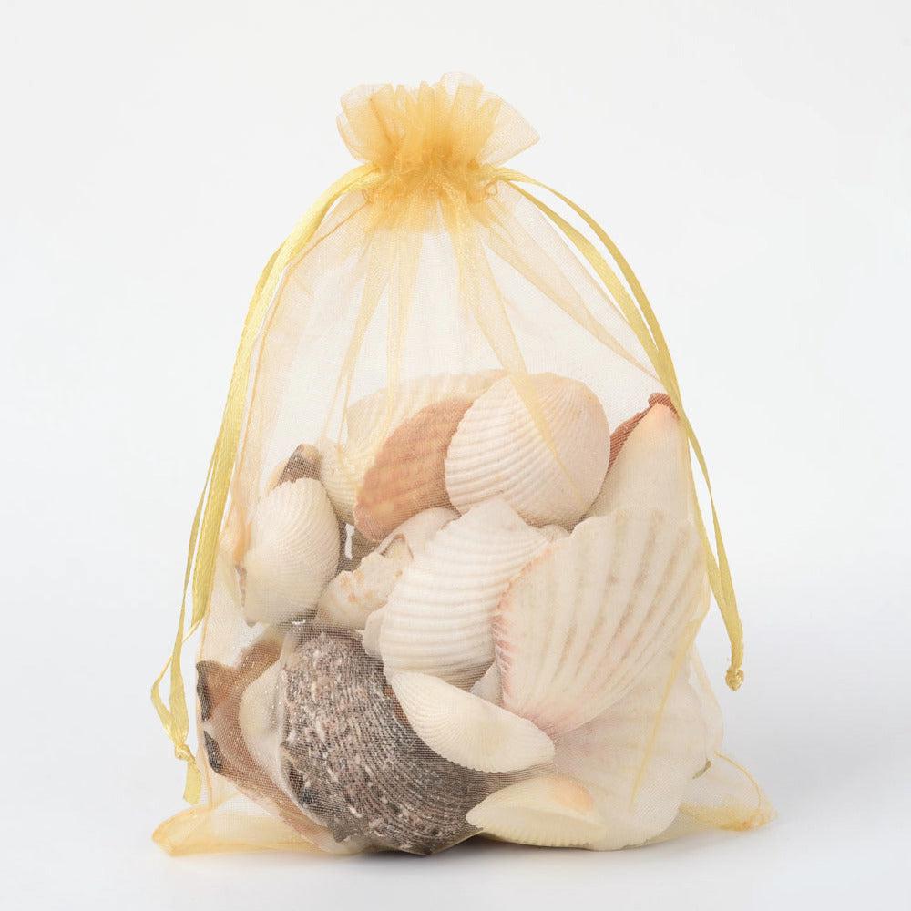 Organza zakjes Gold 13x18cm - 5 stuks-Gifts-Kraaltjes van Renate