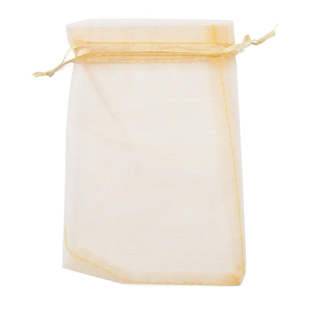 Organza zakjes Goud 10x15cm - 5 stuks-Gifts-Kraaltjes van Renate