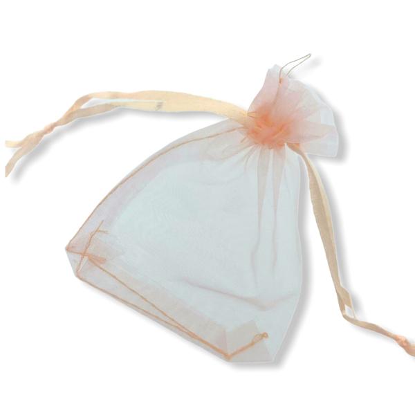 Organza zakjes Zalm 10x15cm - 5 stuks-Gifts-Kraaltjes van Renate