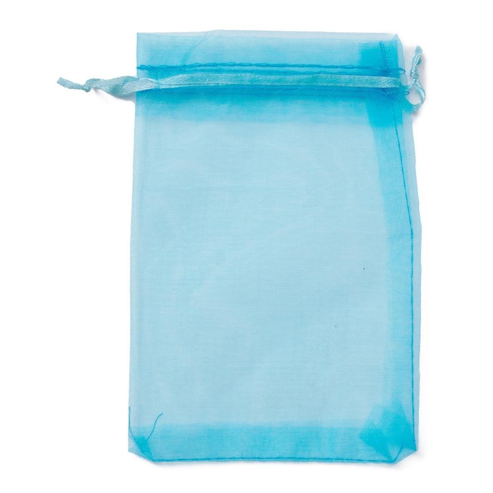 Organza zakjes blauw 10x15cm - 5 stuks-Gifts-Kraaltjes van Renate