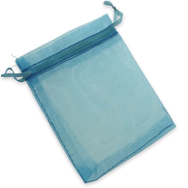 Organza zakjes blauw 12x9cm - 5 stuks-Gifts-Kraaltjes van Renate