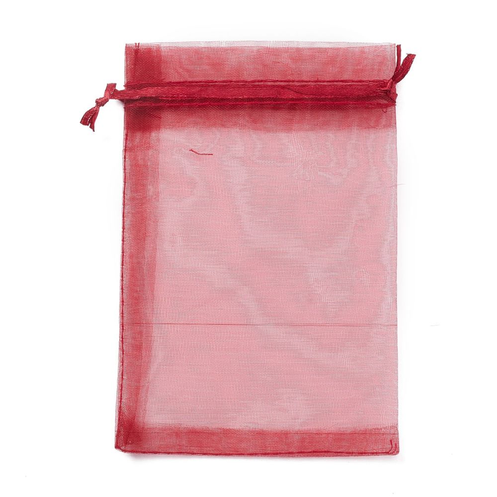 Organza zakjes bordeaux 10x15cm - 5 stuks-Gifts-Kraaltjes van Renate