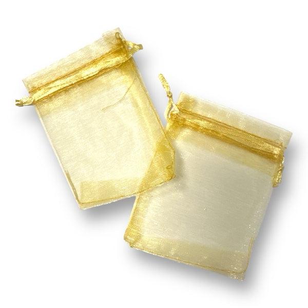 Organza zakjes donker bruin 7x9cm - 5 stuks-Inpakken-Kraaltjes van Renate